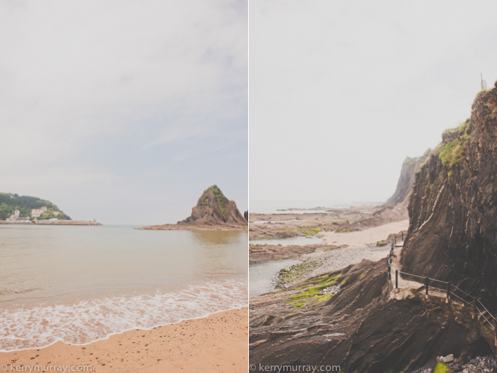 Basque country coastline