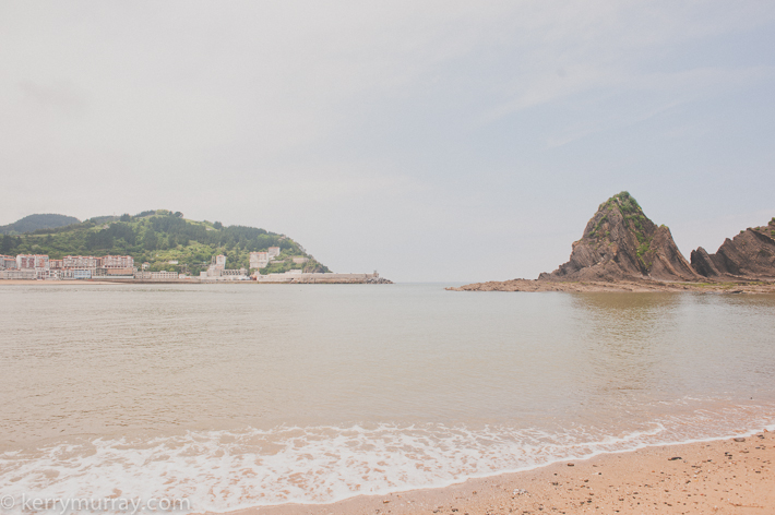 Basque country coastline