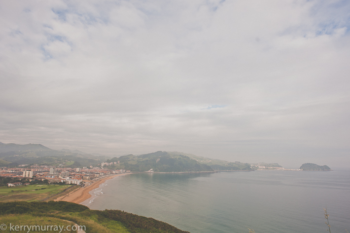 Basque country coastline