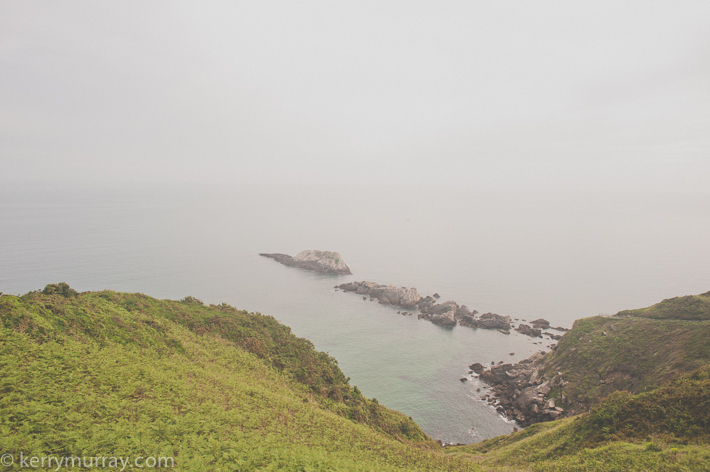Basque country coastline