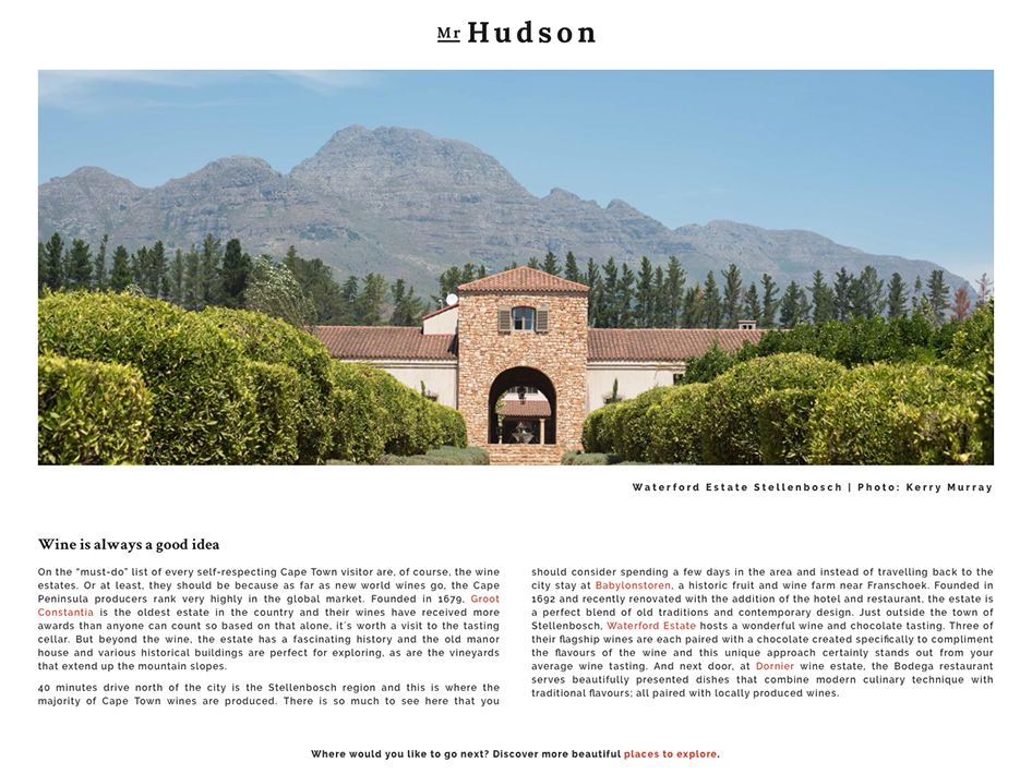 Travel Photographer Cape Town